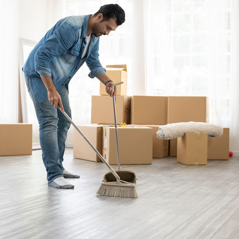 stress out of moving cleaning